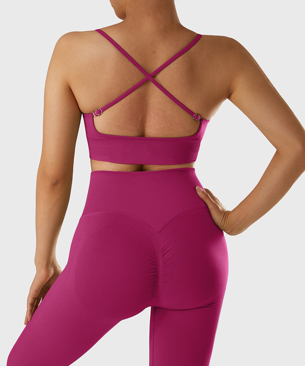 Form Single Strap Sports Bra - Reddish Pink