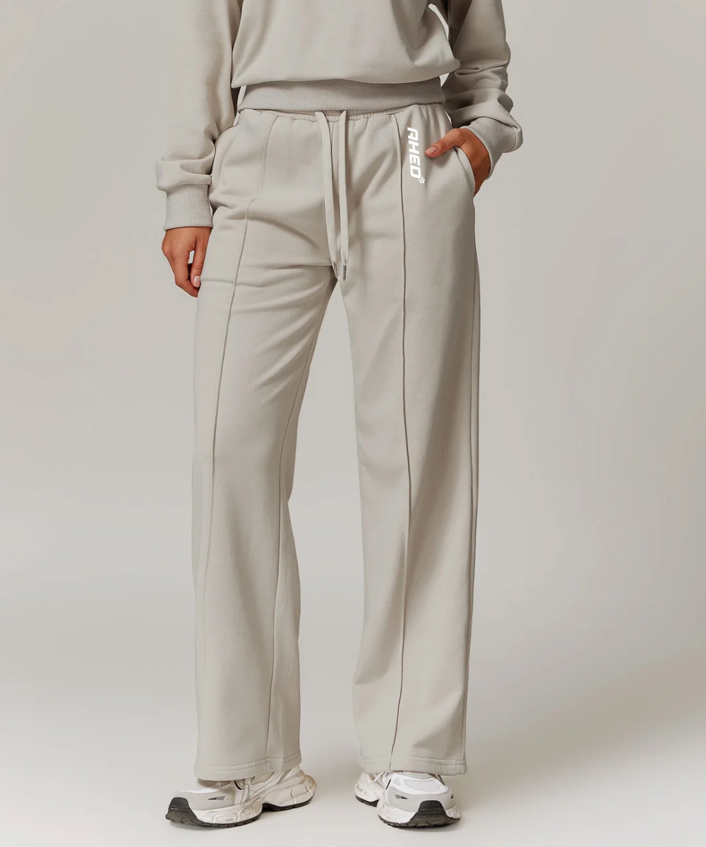 Casual Wide Leg Pants - Khaki