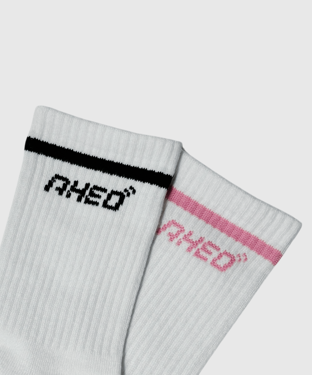 Stripe Crew Socks 2pk