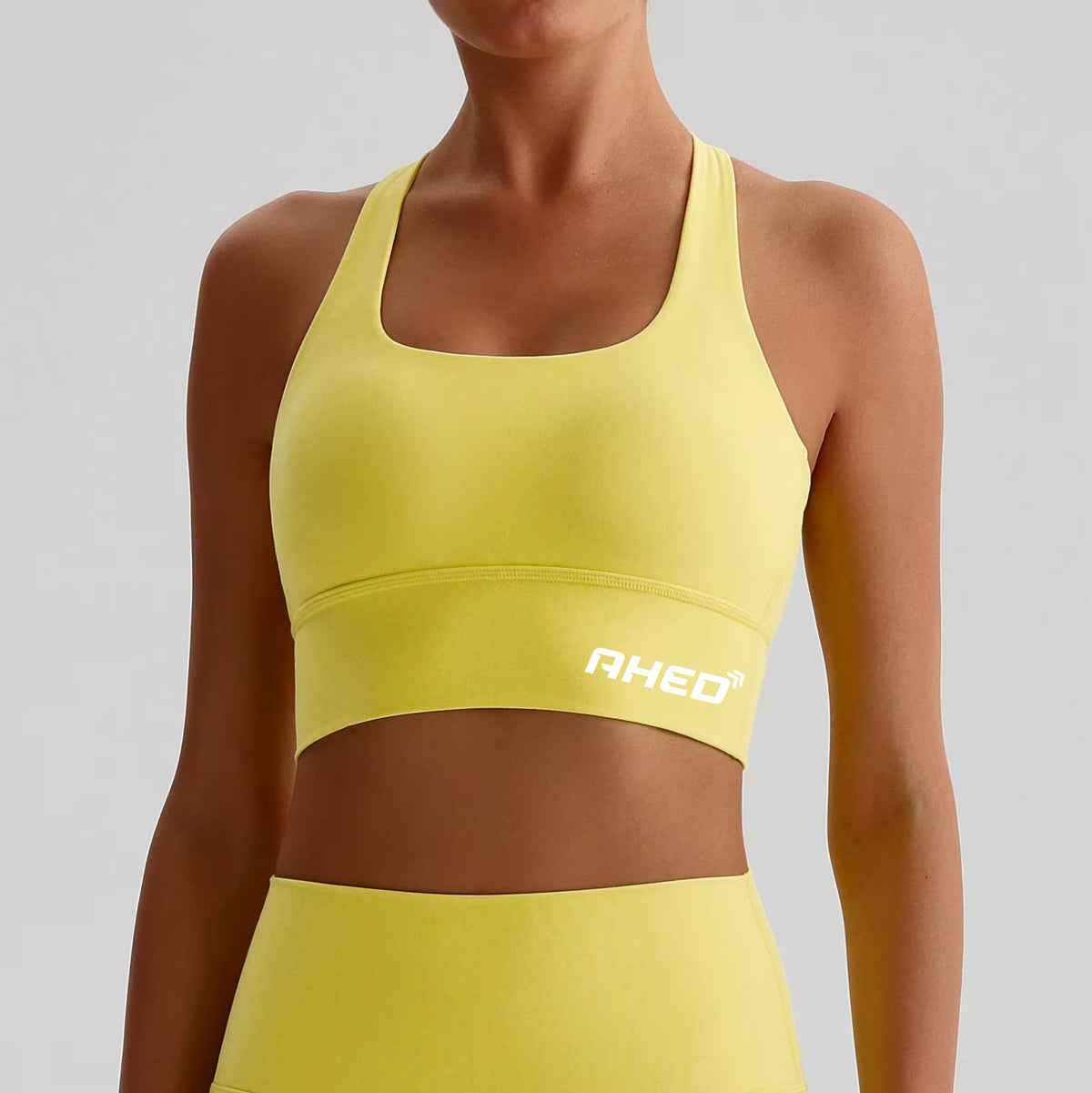 Buttery Soft Sports Bra - Lemon